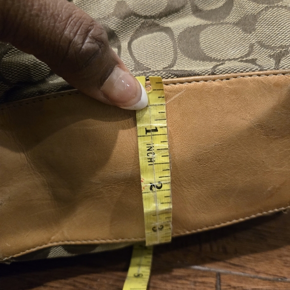 Coach K2H-1955 Chelsea Duffel Convertible Signature Logo Canvas & Leather Hobo - Picture 13 of 14